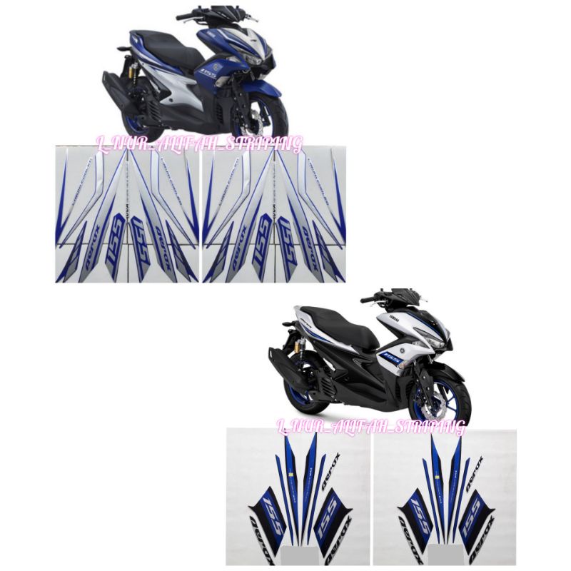 Yamaha AEROX 155 VVA Motorcycle BODY STRIPING LIS สติ๊กเกอร์ Type R 2018