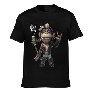 [COD]เสื้อยืด ผ้าฝ้าย พิมพ์ลาย Monkey Goz Shaka Ponk สําหรับผู้ชายS-5XL