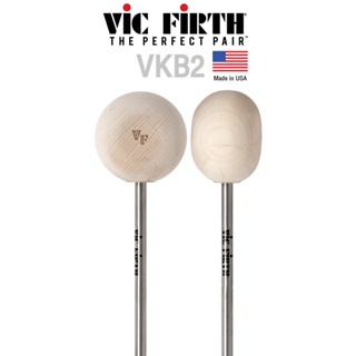 Vic Firth® VKB2 หัวกระเดื่อง หัวไม้ ( VicKick Beaters ) ** Made in USA **