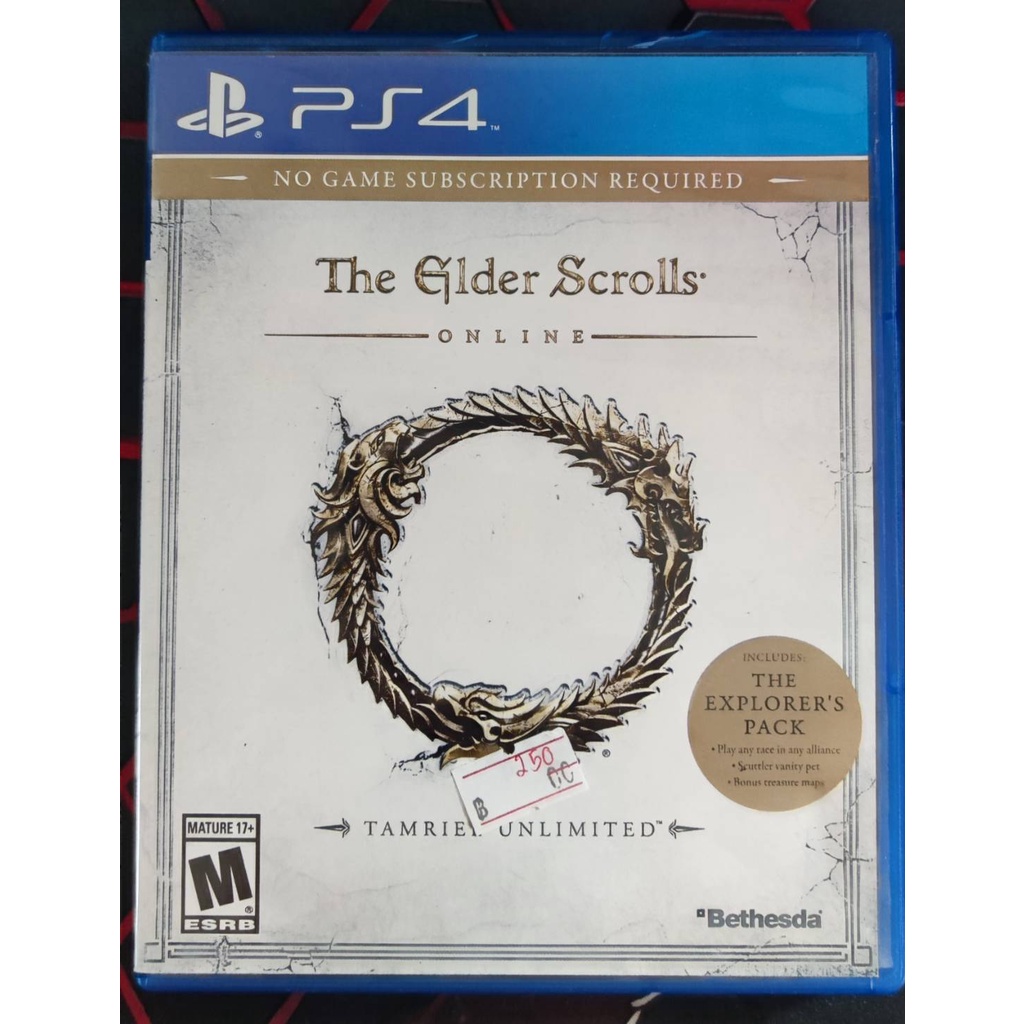 แผ่น PS4 The Elder Scrolls แผ่นและตลับเกม Play Station4 แผ่นเพลย์สเตชั่น *** แผ่นมือ 2