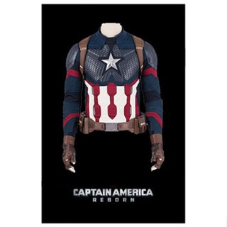 เสื้อกัปตันอเมริกา Captain America HZ Cosplay Avengers 4 Denim Jacket