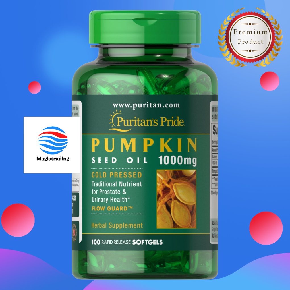 Puritan's Pride Pumpkin Seed Oil 1000 mg / 100 Softgels