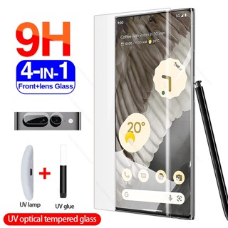 For Google Pixel 7 Pro pixel6 6pro UV Glue Protective Glass Curved Screen Protector Film Tempered Glass