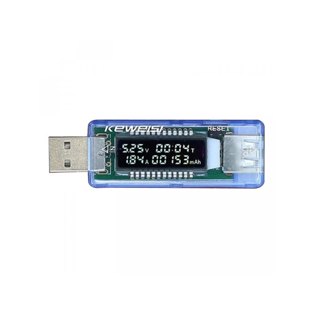 KWS-V20 USB LCD Digital Voltage and Current Tester มิเตอร์วัดแรงดัน กระแสไฟฟ้า โวลต์มิเตอร์