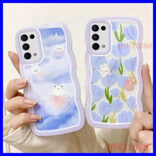 เคส OPPO Reno5 5G เคส OPPO Reno 5 5G เคสโทรศัพท์มือถือ tpu ลายหยัก เรียบง่าย สําหรับ