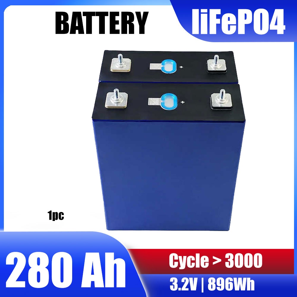 แบตเตอรี่​ลิเธียม​ฟอสเฟต CATL 280ah 280 ah  lithium Lifepo4 3.2V 12v GRADE A​​ ระบบโซล่าเซลล์