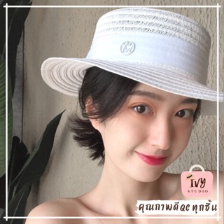 💕ivy หมวกสาน White lady ( B50 )  หมวกกันแดด