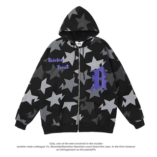 พร้อมส่งเสื้อ​กัน​หนาว​ แขนยาว มีซิป มี​ฮู้ด ทรง​หลวม​ ใส่สบาย