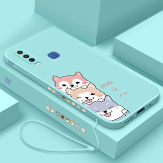 เคสโทรศัพท์ซิลิโคน ลายการ์ตูนน่ารัก พร้อมสายคล้อง สําหรับ Oppo a3 a5 a7 a3s f7 f7youth a5s a12 A12E a31 a9 2020 a5 2020 a52 a72 a92