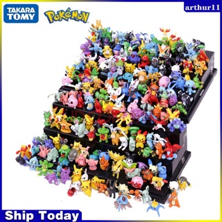 24Pcs/Set โมเดลฟิกเกอร์ Tomy Pokemon Pikachu ขนาด 2-3 ซม. ของขวัญวันเกิด ของเล่นสําหรับเด็ก 24 ชิ้น ต่อชุด