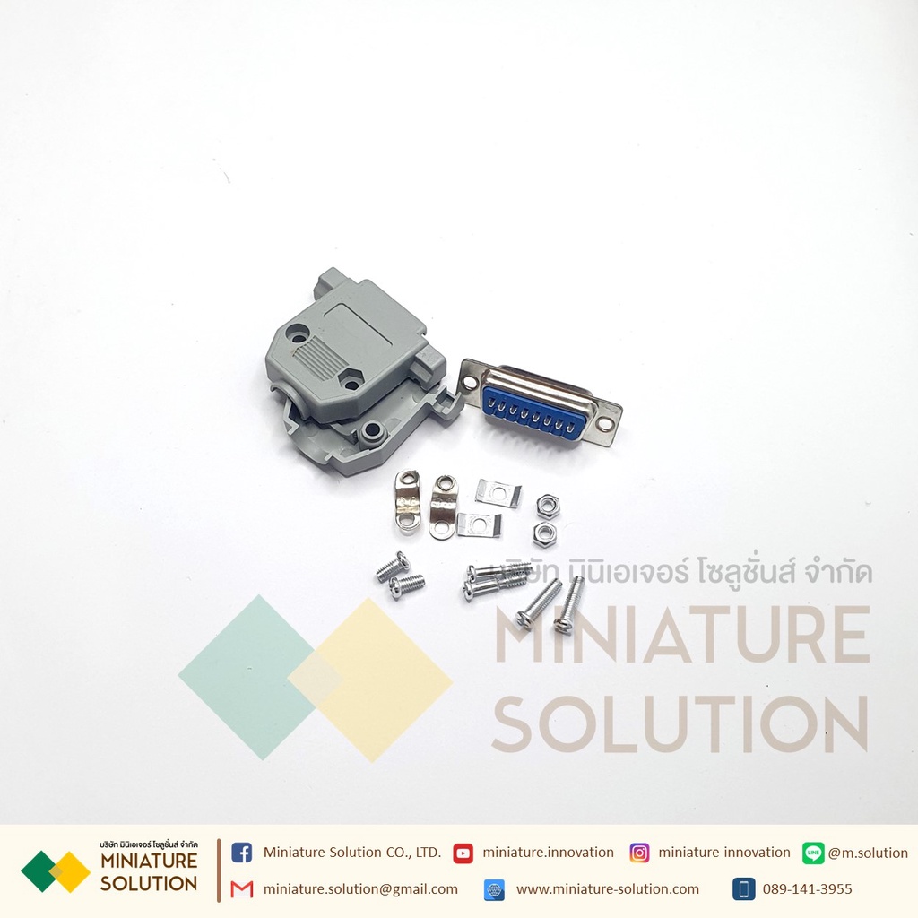 คอนเนคเตอร์ 15,25 PIN Connector DB-15,25 Male, Female ,Cover D-Sub  ชุดหัวประกอบ DB-15,25 Connector 