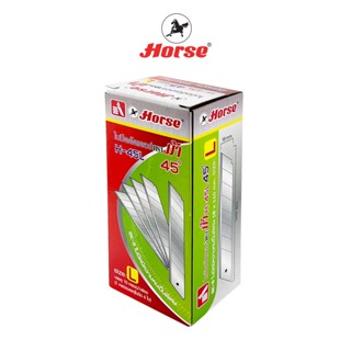 HORSE (ตราม้า) ใบมีดคัตเตอร์ # L 45 องศา 18 mm. ตราม้า H-45 …