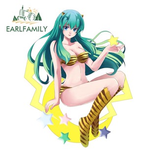 Earlfamily สติกเกอร์ไวนิล ลายอนิเมะ Urusei Yatsura Lum กันน้ํา สําหรับติดตกแต่งรถยนต์ รถจักรยานยนต์ 13 ซม. x 10.3 ซม.