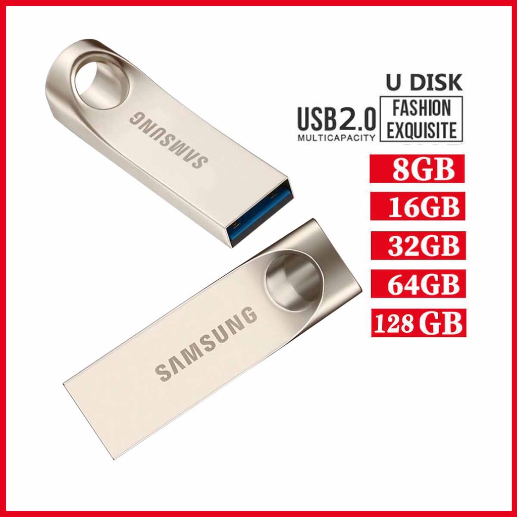 แฟลชไดร์ฟ SAMSUNG Flash Drive USB 3.0 130MB/S 8GB 16GB 32GB 64GB 128GB แฟลชไดร์ Flashdrive ดิสก์U อุปกรณ์จัดเก็บข้อมูล