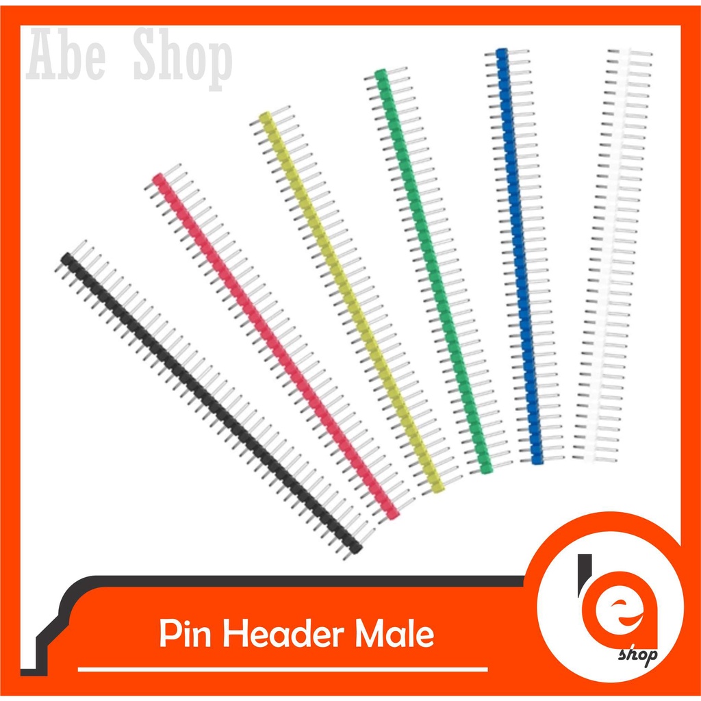 Pin Header 40 pin 1x40 ขั้วต่อ 2.54 ตัวผู้