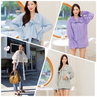 พร้อมส่ง✅ เสื้อเชิ้ตสไตล์สาว lookbook มันดือจริงๆ งานสวยใส่ได้ทุกโอกาส ฟรีไซส์ไปอีกพร้อมส่ง4 สีจ้า