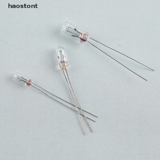 Haostont หลอดไฟเส้นพลาสติก 3 4 5 มม. 3 6 12 24V ขนาดเล็ก 10 ชิ้น