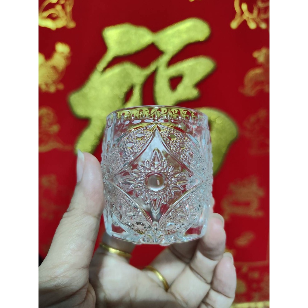 พร้อมส่ง แก้วลายใหม่* ถวายน้ำนม สีขาว มินิมอล
