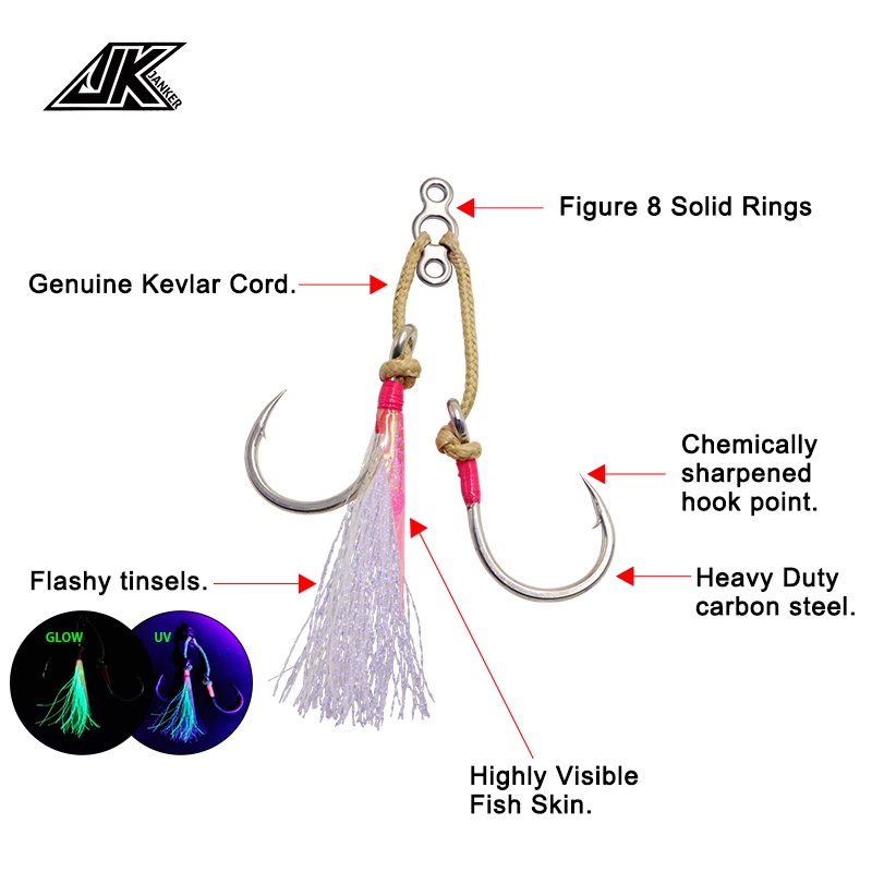 JK Fishing PAST Power Assist Hook Set