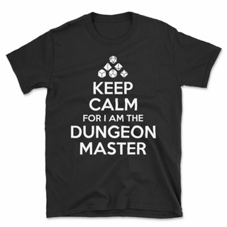 ขายดี!ขายดี เสื้อยืด พิมพ์ลาย Keep Calm for I am the Dungeon Master Dungeons and Dragons DD Role Play DDanfk27GPmajb00S-