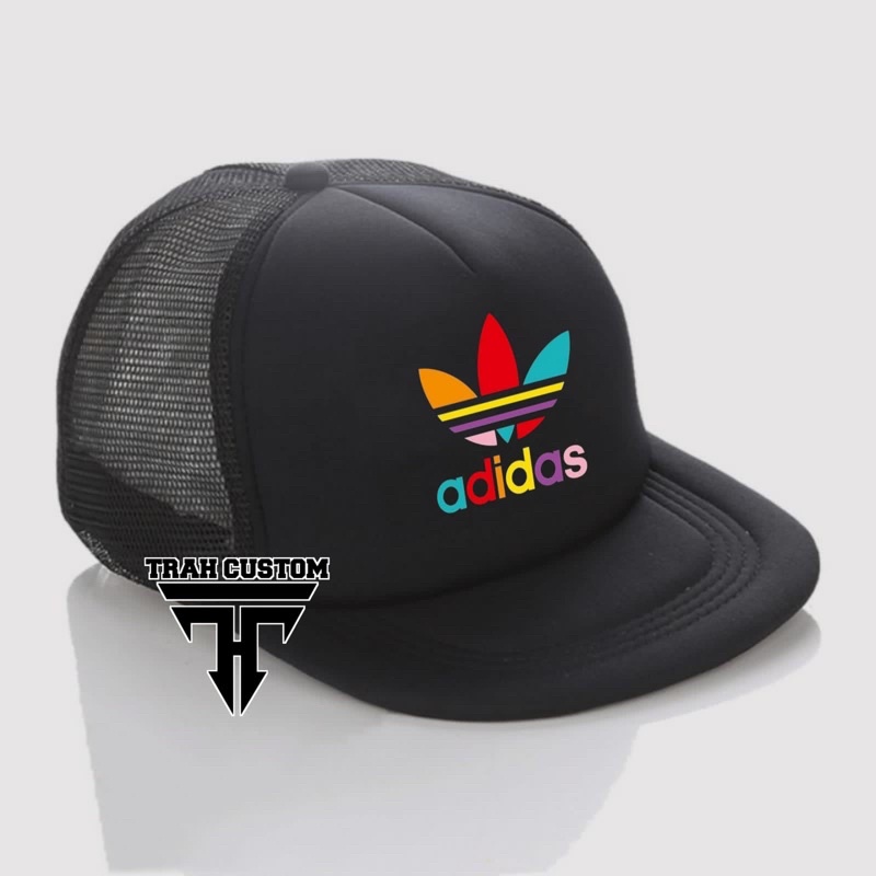 หมวก AdidasRainbow Trucker Snapback / หมวก Distro Mesh Snapback / หมวก Trucker พรีเมี่ยม