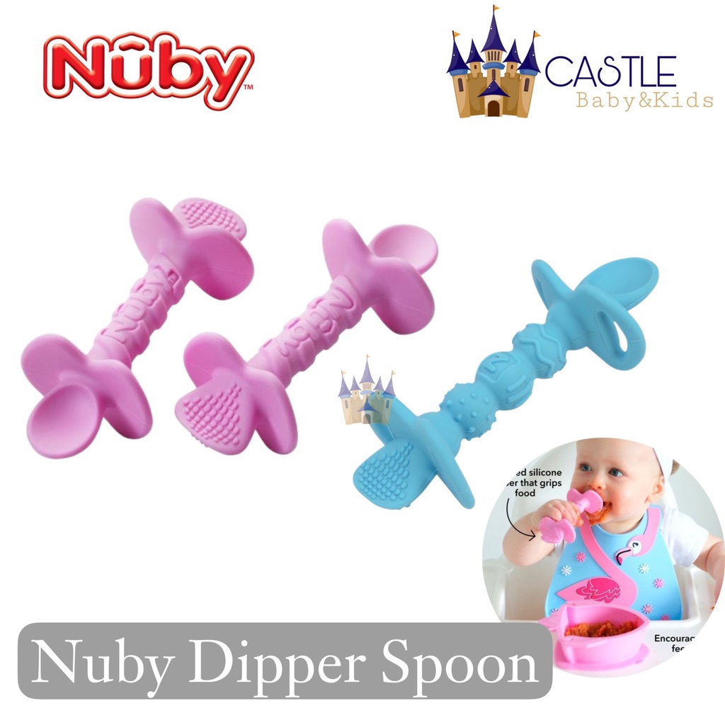 NUBY - Dipper Spoon NB218 - ช้อนซิลิโคน Dipeez - ช้อนเด็ก BLW