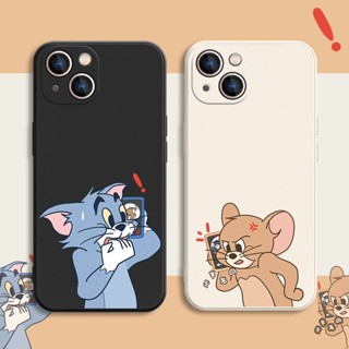 Tom and Jerry เคสไอโฟน iPhone 13 11 pro max 12 14 pro 7 8 เคส 8plus 14plus cover 8พลัส นิ่ม 7plus phone case Xr Xs X max