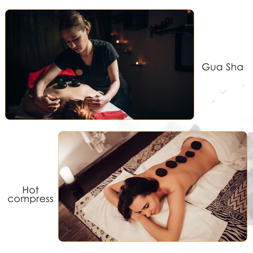 【จัดส่ง2วัน】ชุดนวดหินร้อน, หินร้อนบะซอลต์ 28 ก้อนพร้อมชุดทำความร้อน, สำหรับมืออาชีพหรือโฮมสปา, ผ่อนคลาย, บำบัด - รูปที่ 4