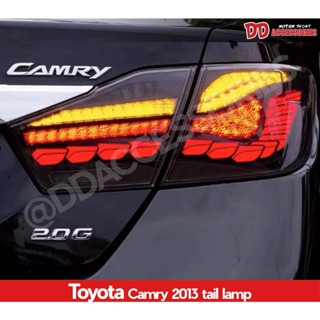 ไฟท้าย ไฟท้ายแต่ง camry 2012 2013 2014 V2 ลายใหม่ล่าสุด สีแดง สีsmoke