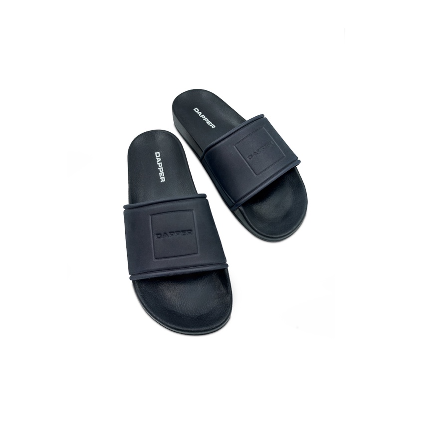 DAPPER รองเท้าแตะแบบสวม Monochrome Pool Slide Sandals สีกรมท่า ...