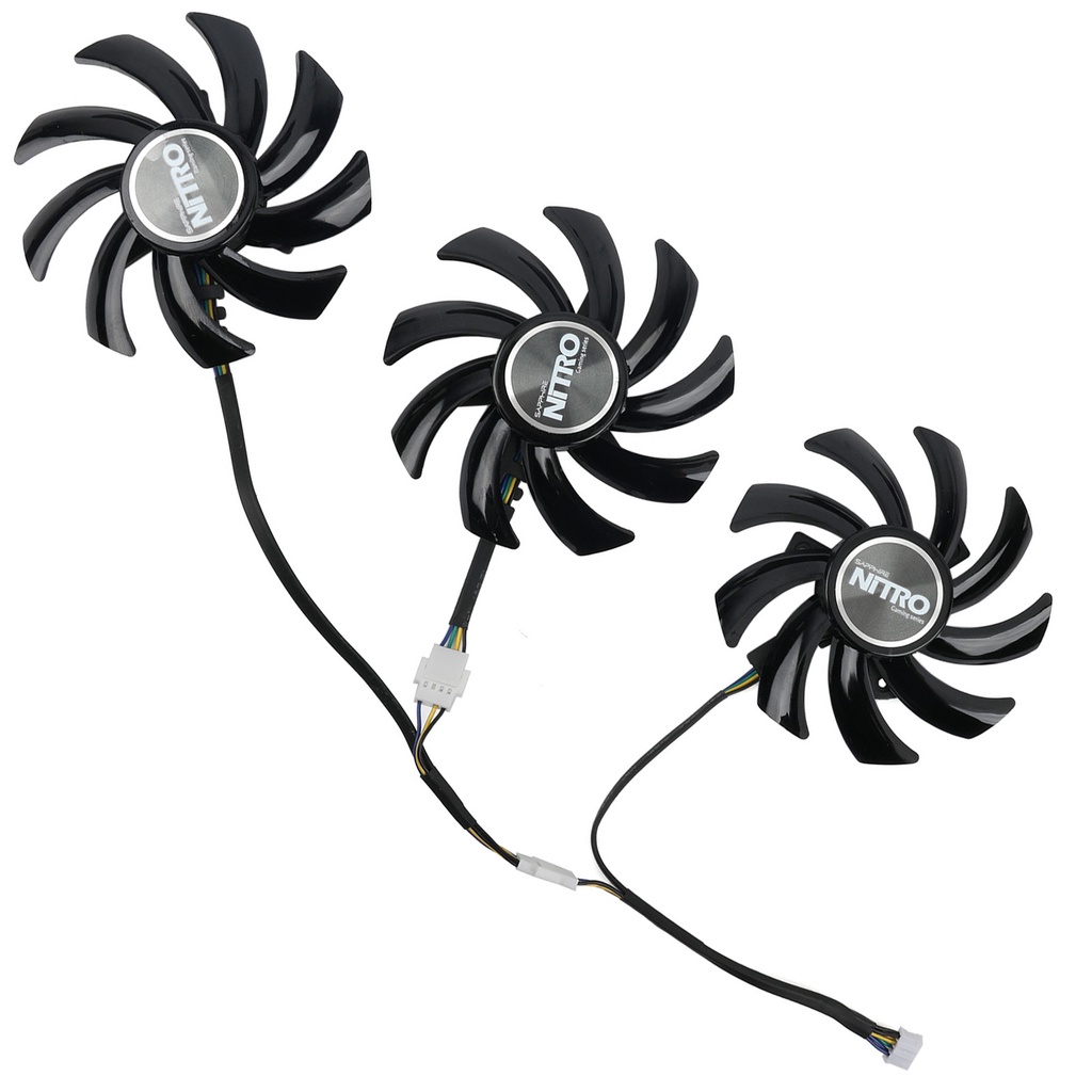 หมายเลข 1 รายการขายดีที่สุดNew 85MM FDC10H12D9-C Cooling Fan Replacement For SAPPHIRE Radeon NITRO R9 280X 290 290X 390 #6