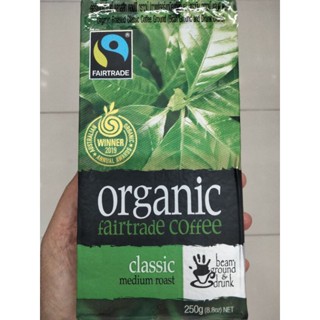 Organic Roasted Classic Coffee Groundกาแฟ ออร์แกนิก แท้คั่วบด 250g.