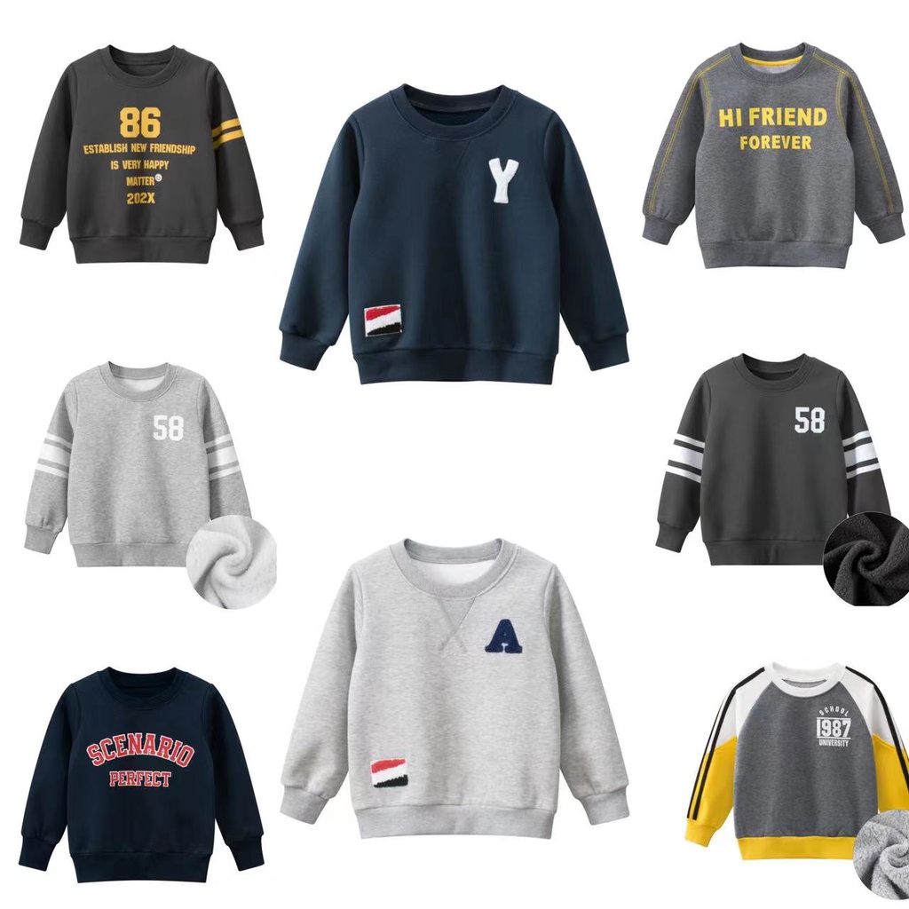 เสื้อกันหนาวลําลอง แบบหนา ลายท้องฟ้ากลางคืน สําหรับเด็กผู้ชาย