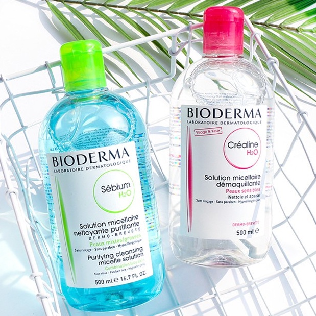 คลีนซิ่ง Bioderma Sensibio H2O 500 ml. เช็ดเครื่องสำอาง ผิวแพ้ง่าย ผิวมัน ผิวแห้ง