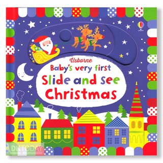 DKTODAY หนังสือ USBORNE BABYS VERY FIRST SLIDE AND SEE :CHRISTMAS