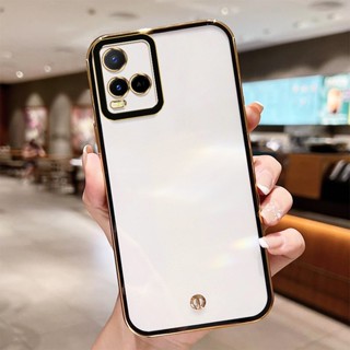 เคสโทรศัพท์มือถือ ซิลิโคนใส บางมาก หรูหรา สําหรับ Vivo Y21A Y21E Y21T Y21S Y21 2021 Y33S Y33T Y21G V2111 V2109