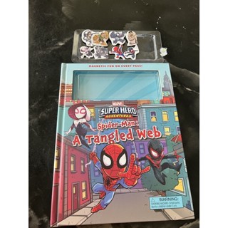 ส่งต่อของเล่นเด็ก Marvels Super Hero Adventures Spider-Man Magnetic fun book