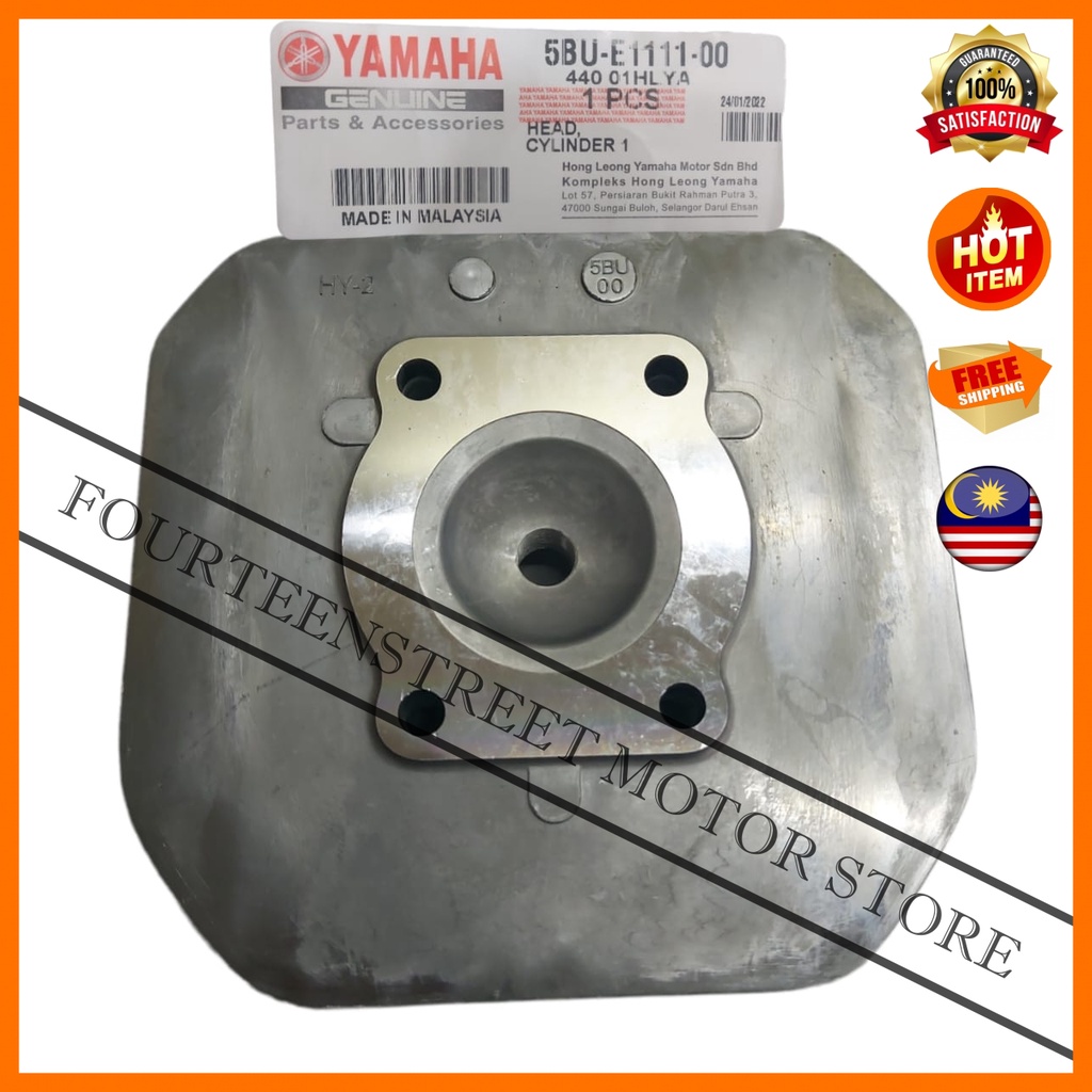 OE Yamaha Y125Z / Y125 / Y125ZR / 125Z / Y125 Z ฝาสูบ 5BU Racing Motosikal อะไหล่รถจักรยานยนต์