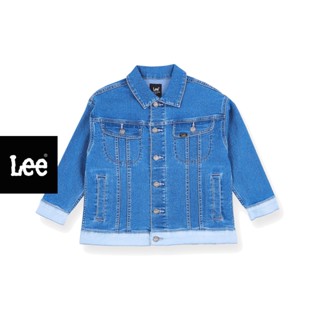 LEE KIDS แท้  เสื้อแจ๊คเก็ต  ทรง OVERSIZE   เด็กผู้ชาย รุ่น LK K1008002 สียีนส์