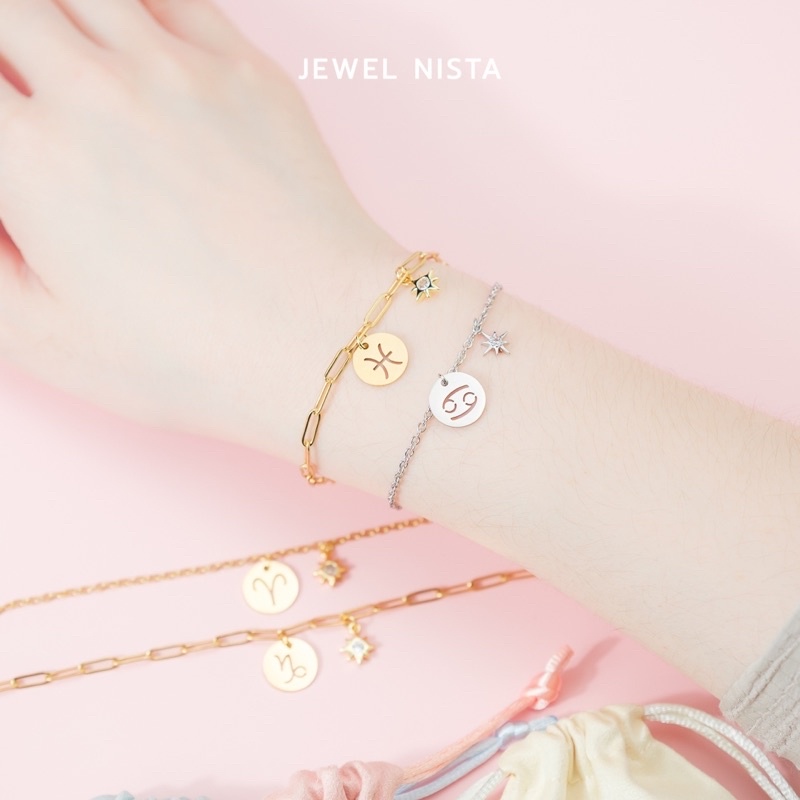 zodiac bracelet สร้อยข้อมือ จี้ 12 ราศี ราคา ถูกที่สุด ดีลบีเคเค แกลเลอรีภาพที่ 8