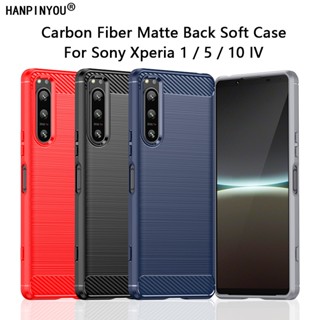 เคสโทรศัพท์ TPU แบบนิ่ม ผิวด้าน ป้องกันลายนิ้วมือ สําหรับ Sony Xperia 1 5 10 II III IV V Pro-I