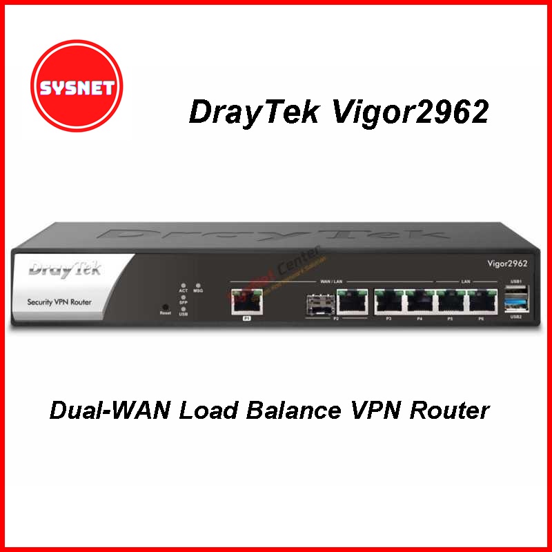 DrayTek Vigor2962 Dual-WAN Load Balance VPN Router รองรับ Internet 2.2Gbps #4