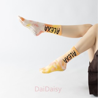 Daidaisy √❤ ถุงเท้าเต้นรํา พิลาทิส โยคะ มัดย้อม แฟชั่นฤดูร้อน สําหรับผู้หญิง