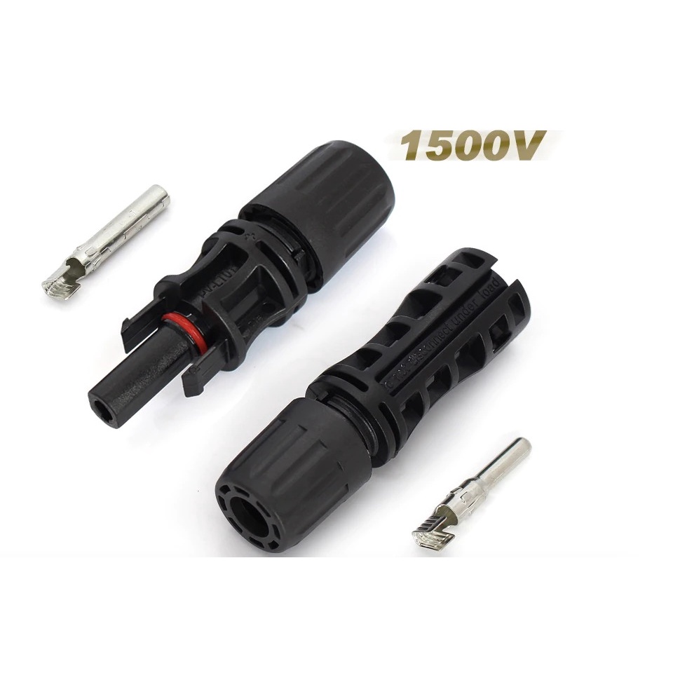 MC4 1500V 30A ( บรรจุ 10 คู่ ) ตัวเชื่อมสำหรับแผงโซล่าโซล่าร์เซลล์ solar cell รหัส 52101 MC4 CONNECTOR