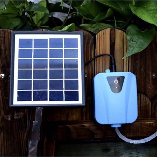 Solar Powered Oxygenator น้ำปั๊มออกซิเจนเครื่องฟอกอากาศในบ่อน้ำ Aquarium Airpump ออกซิเจนถังปลาคอมเพรสเซอร์ Aerator