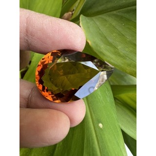 Lab Citrine Pear 23x18- 25cts