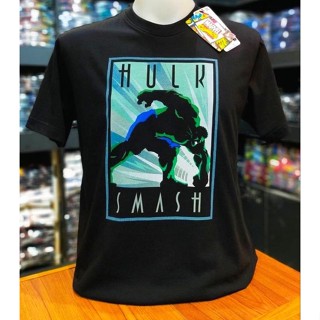 เสื้อยืดMarvel_ลิขสิทธิ์แท้Hulkสีดำ(mvx-069)