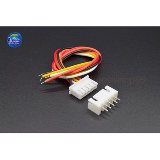 XH2.54 cable connector 2.54mm 5p ขั้วต่อคอนเน็กเตอร์พร้อมสายไฟยาว 20 cm( 1 ชุด ผู้+เมีย)