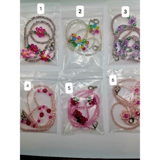 (Handmade) สายคล้องแว่น สายคล้องแมสก์ คล้องหน้ากาก คริสทัล 10 แบบ