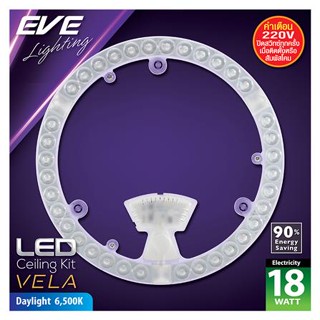 หลอด LED EVE CELING VELA 50000hr 18 วัตต์ DAYLIGHT